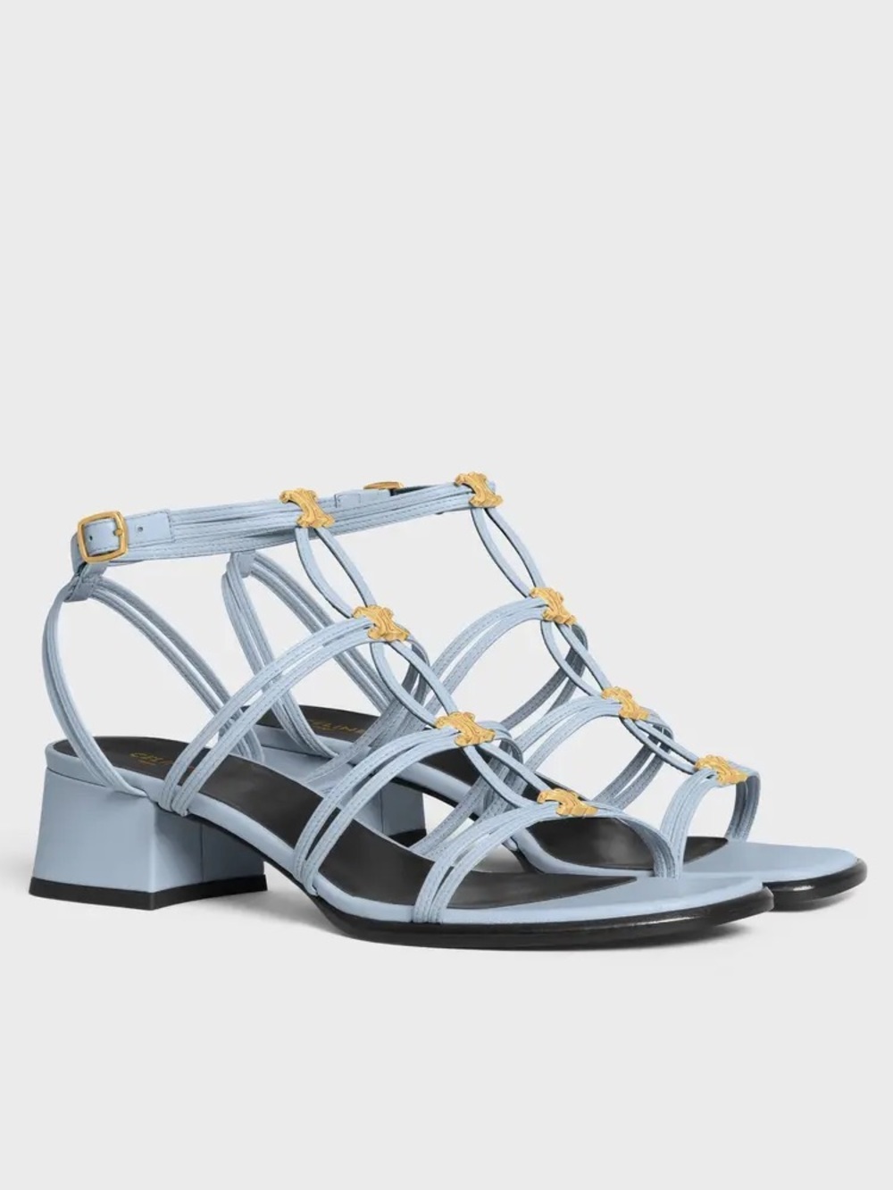 NEW WITH BOX AUTHENTIC BABY BLUE CELINE Clemence Multi Triomphe
Sandals